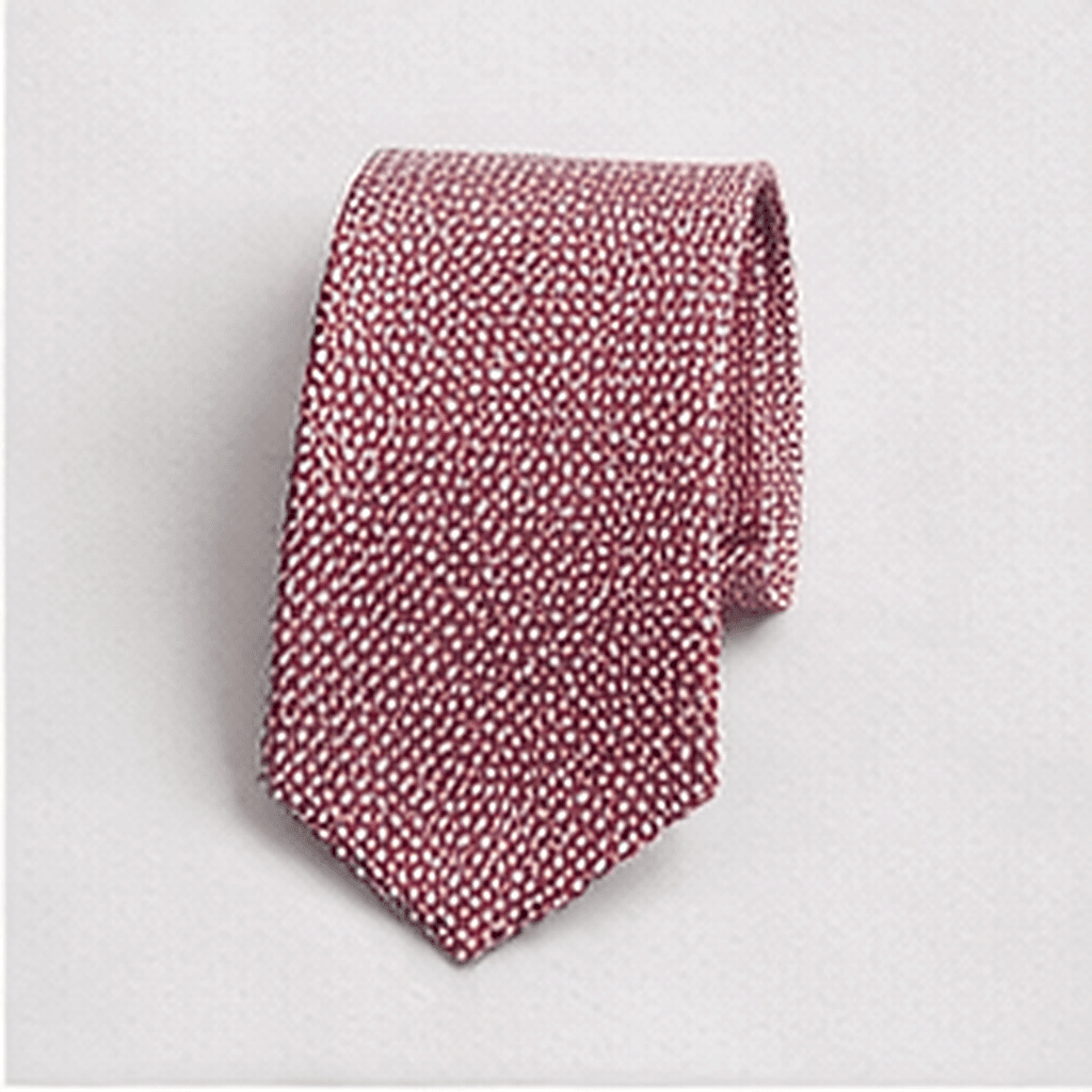 小紋柄ネクタイ（レッド）