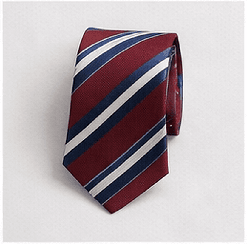 レジメンタルネクタイ（ネイビー×レッド）