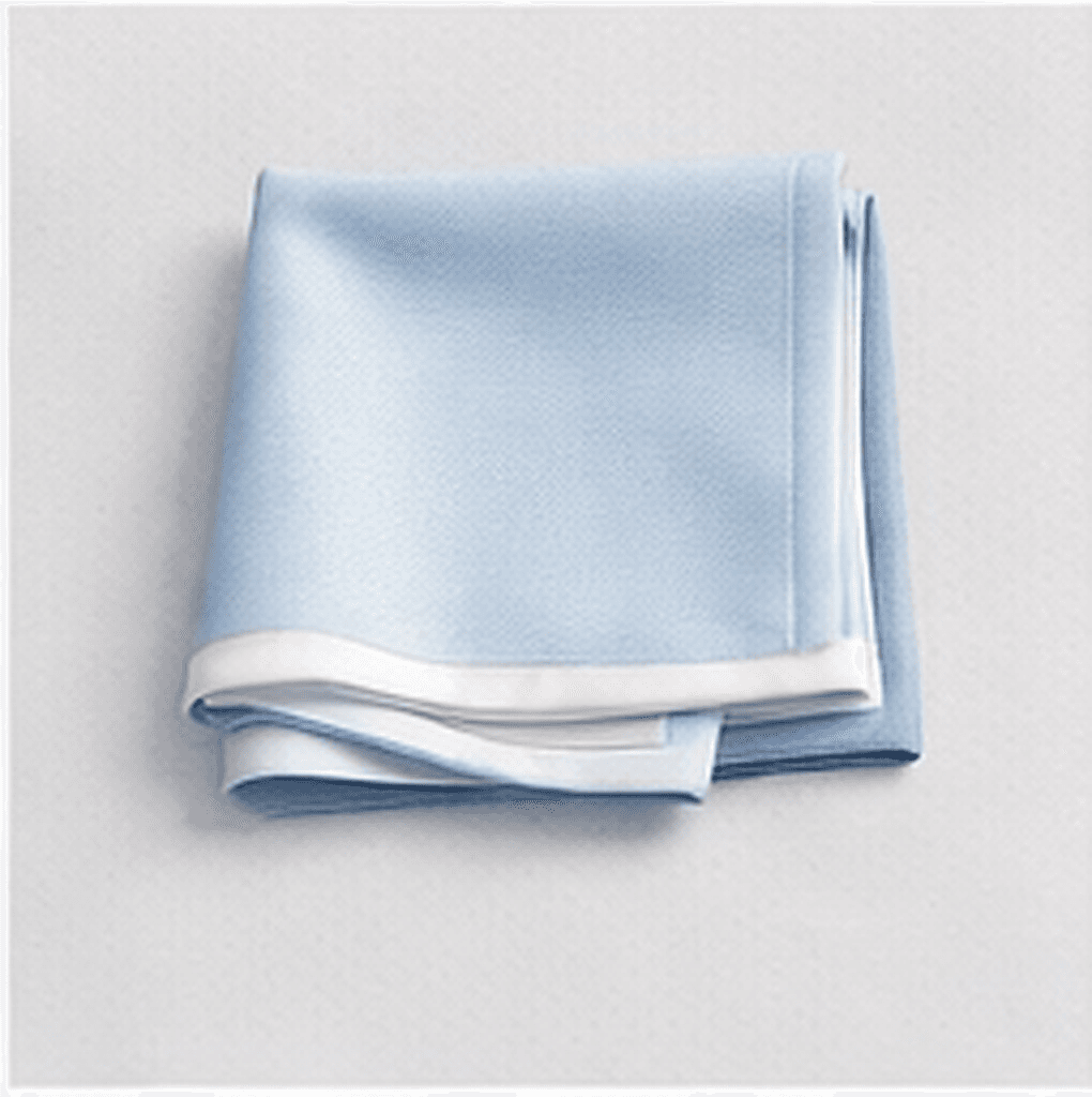 ソリッドポケットチーフ（ライトブルー）