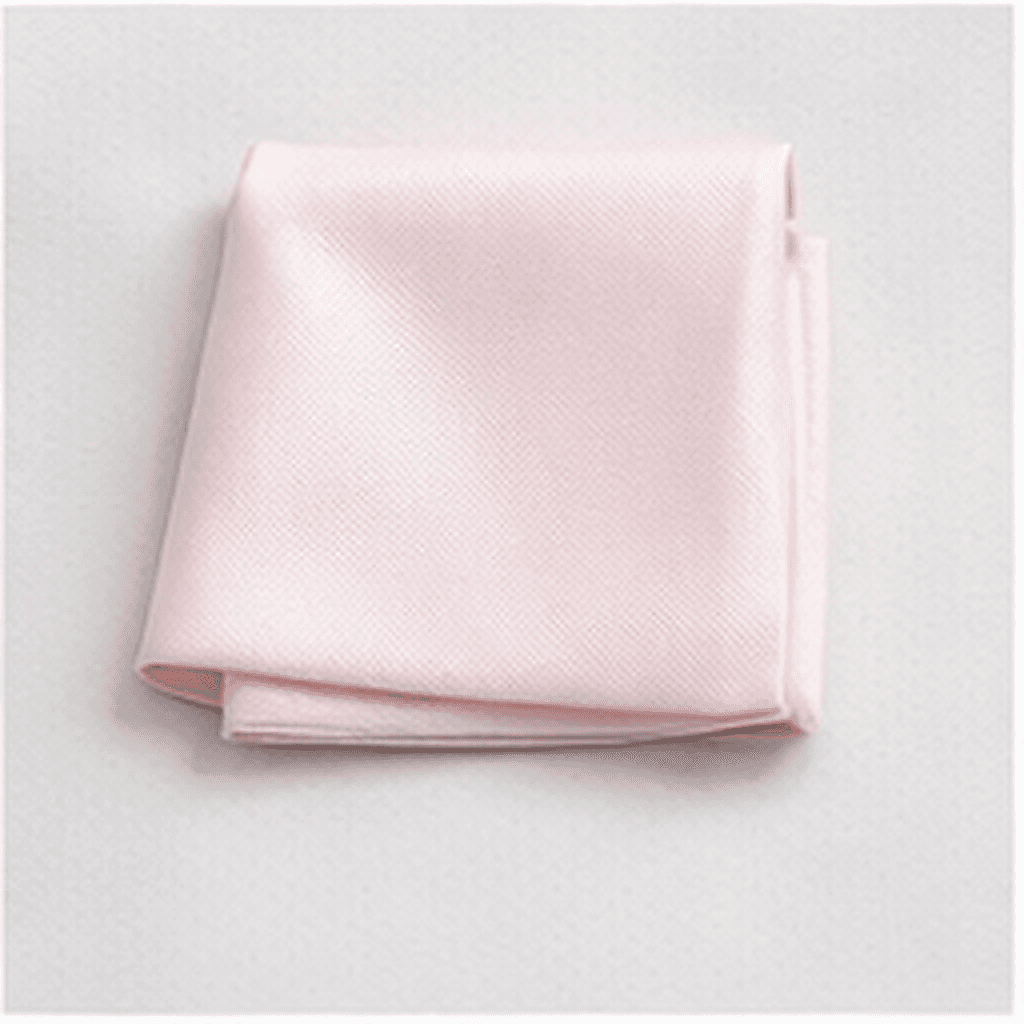 ソリッドポケットチーフ（ライトピンク）