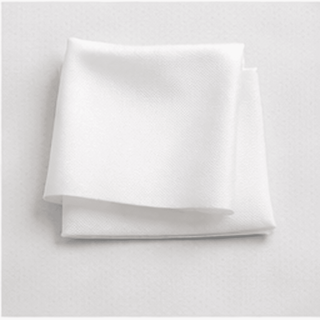 ソリッドポケットチーフ（ホワイト）