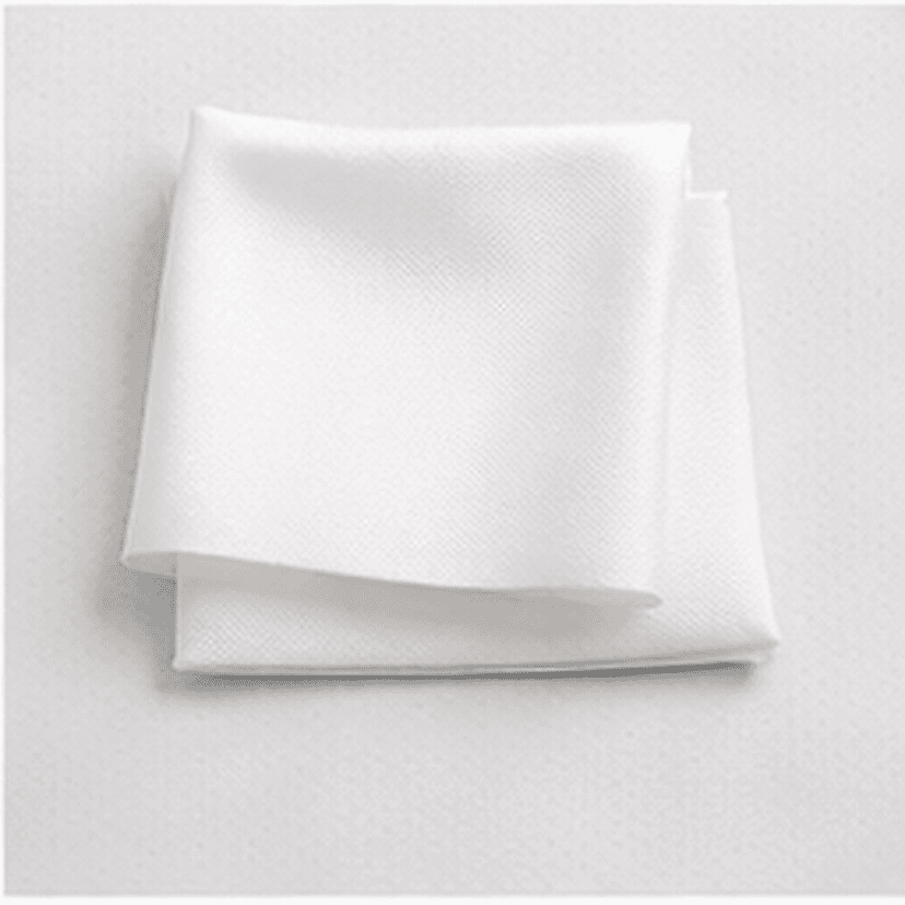 ソリッドポケットチーフ（ホワイト）