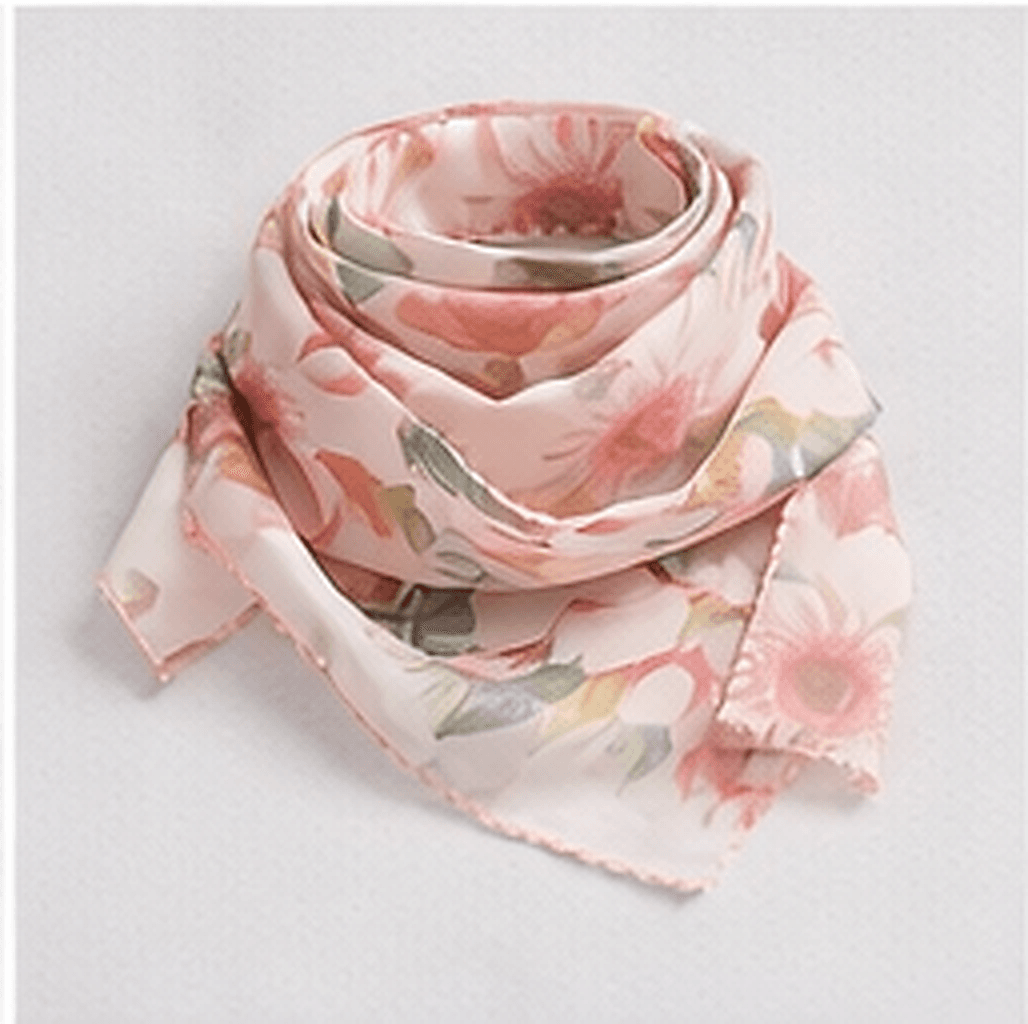 フラワースカーフ（ピンク）